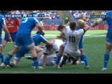 Owen Farrell penalised for high tackle - Italy v England 15th March 2014