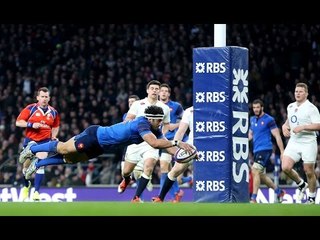 Marvellous Maxime Mermoz Try, England v France, 21st March 2015