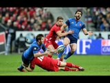 Yoann Huget Try ruled out for Forward Pass, France v Wales, 28th Feb 2015