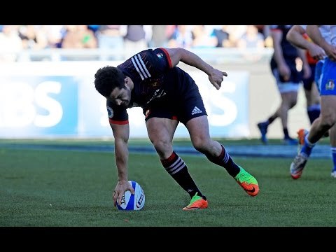 Dulin goes over after 50m play and great French hands! | RBS 6 Nations