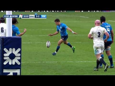 Allan scores 30 metre drop-goal after sustained pressure! | RBS 6 Nations