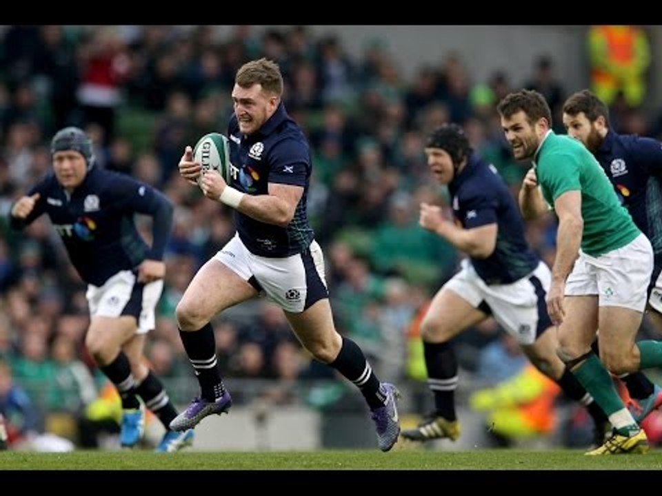 Stuart Hogg scores superb 55 metre try! | RBS 6 Nations