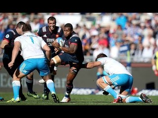 Vakatawa tackled just before the line after 80m break! | RBS 6 Nations
