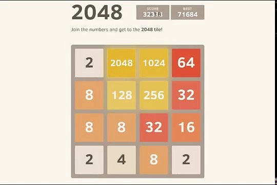Impressive : full 2048 game to 71k with 4096 tile