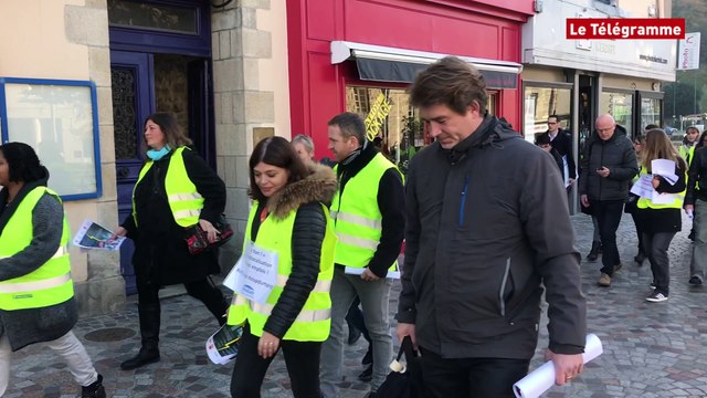 Quimper. Les salariés d'Engie en marche contre les délocalisations