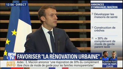 "Les dotations aux collectivités ayant de nombreux quartiers populaires seront maintenues", promet Macron