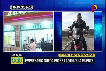 SMP: empresario queda grave tras ser baleado por delincuentes