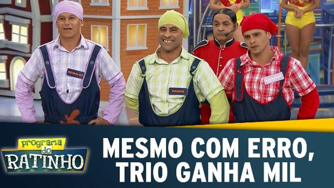 Mesmo com erro, trio ganha mil reais