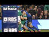 Pascal Pape Yellow Card - Ireland v France, 14th Feb 2015