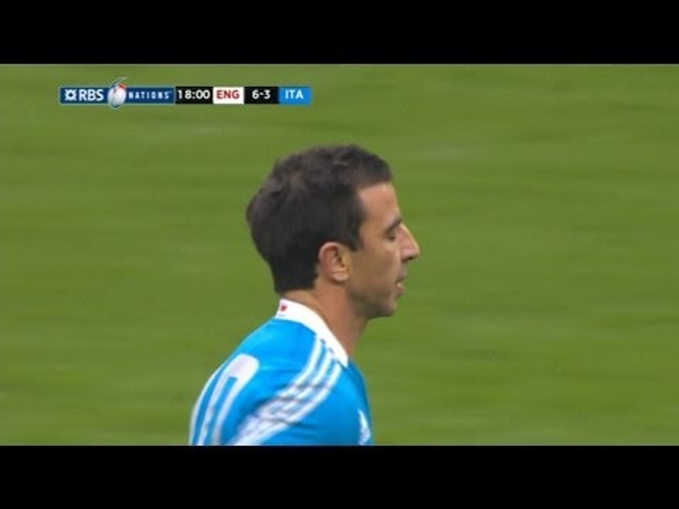 Luciano Orquera Penalty Closes the Gap, England v Italy 10 March 2013