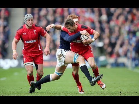 Jonathan Davies Yellow Card, Scotland v Wales, 15th Feb 2015