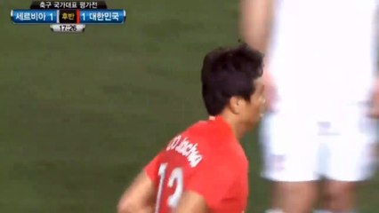 Ja Cheol Koo penalty Goal HD - South Korea 1-1 Serbia - 14.11.2017 All