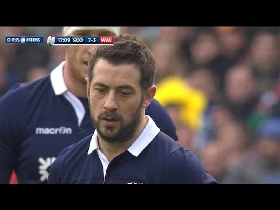 Greig Laidlaw Penalty, Scotland v Wales, 15th Feb 2015
