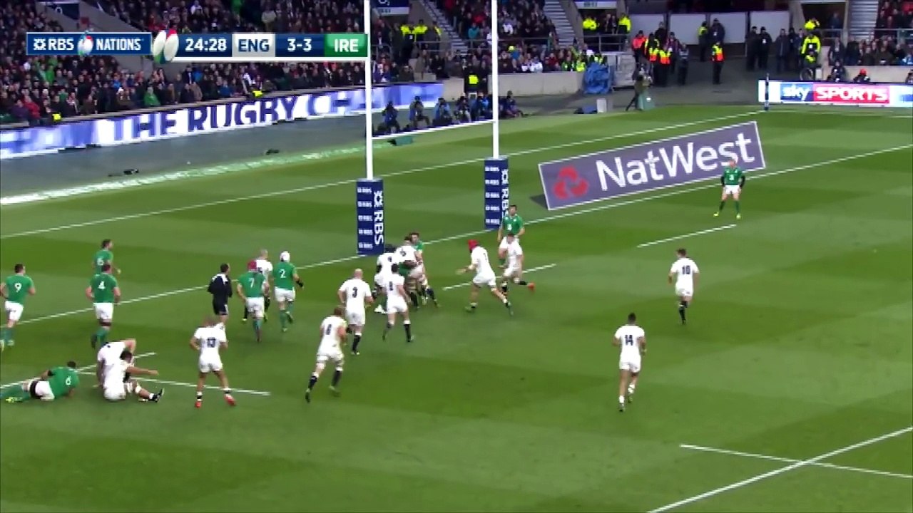 England held up on the line and denied by the TMO | RBS 6 Nations
