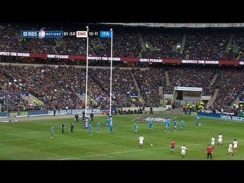 Toby Flood Penalty Extends England's Lead,England v Italy Rugby Match, 10 March 2013