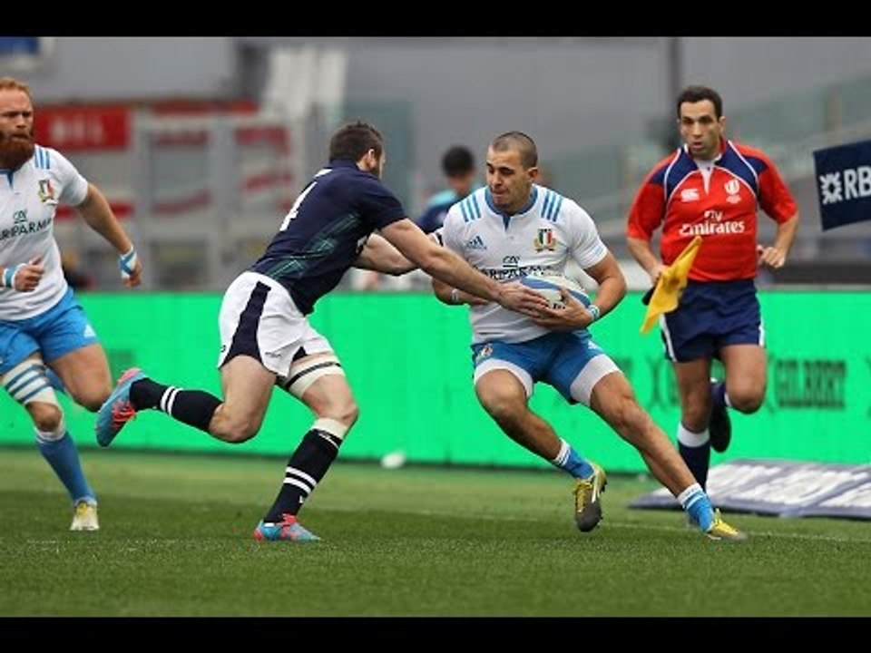 Quick turnover sets up Italian attack down the wing! | RBS 6 Nations