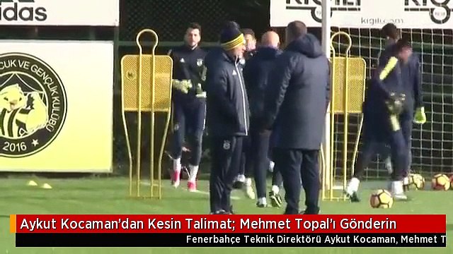 Aykut Kocaman'dan Kesin Talimat: Mehmet Topal'ı Gönderin