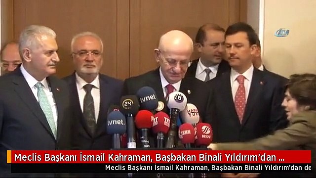 Meclis Başkanı İsmail Kahraman, Başbakan Binali Yıldırım'dan Destek İstedi