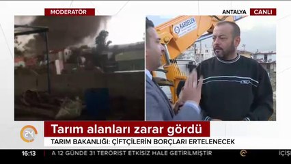 Antalya'daki hortum yıktı geçti