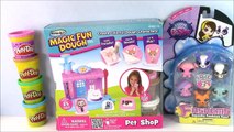Rose Art Magic Fun Dough Pet Shop Playset! Littlest Pet Shop Fashems Play Doh Fun! LPS