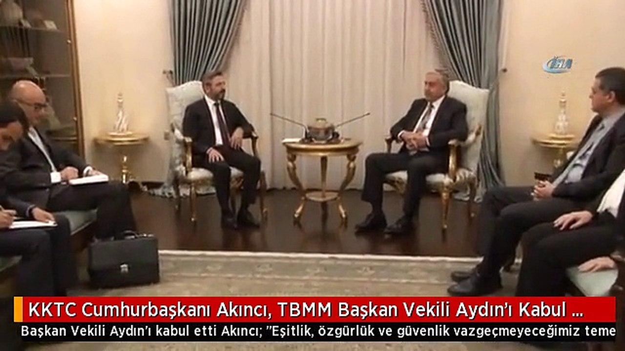 KKTC Cumhurbaşkanı Akıncı, TBMM Başkan Vekili Aydın'ı Kabul Etti- Akıncı: "Eşitlik, Özgürlük ve...