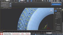 3Ds Max tutorial: Modeling tires and baking normal map for low-poly version