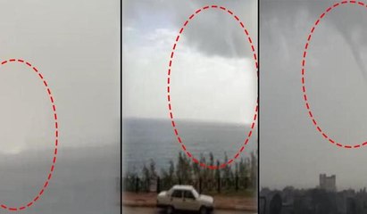 Antalya'da ikinci hortum paniği... Korku dolu anlar kamerada