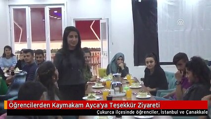 Öğrencilerden Kaymakam Ayca'ya Teşekkür Ziyareti
