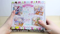 DIY Miniature Dollhouse Kit Cute Room with Working Lights! Hemiolas Roombox