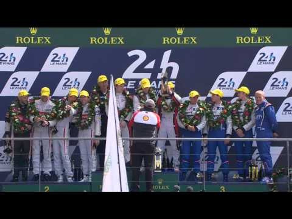 Podium of LMP2 - 24 Heures du Mans