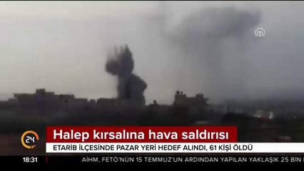 Halep kırsalına hava saldırısı