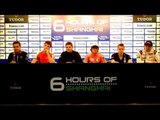 WEC 6 Hours of Shanghai - Pre-Event Press Conference