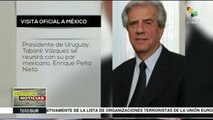 Peña Nieto y Tabaré Vázquez se reúnen hoy en la Ciudad de México