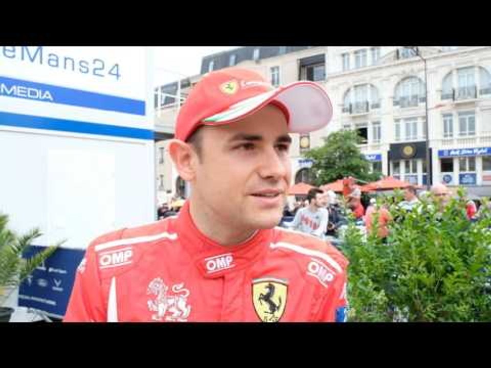 Interview with Davide Rigon  from AF Corse Ferrari at 24 Hours of Le Mans Pesage