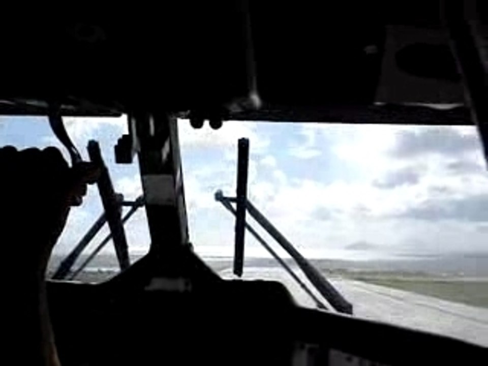 cockpit atterrissage de travers