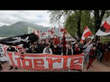 Evian TG - Nice : le cortège des supporters