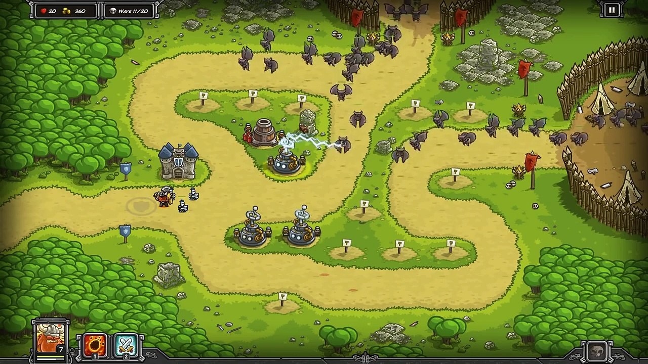 Kingdom Rush Walkthrough | Steam Version | BONUS Level | Ruins of Acaroth | 3 Stars | HD