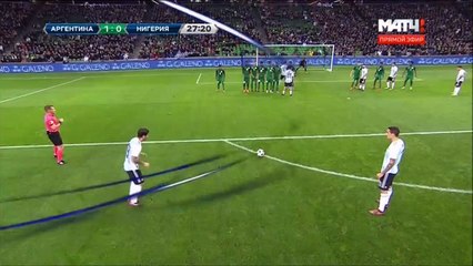 1-0 Éver Banega Goal International  Friendly  - 14.11.2017 Argentina 1-0 Nigeria