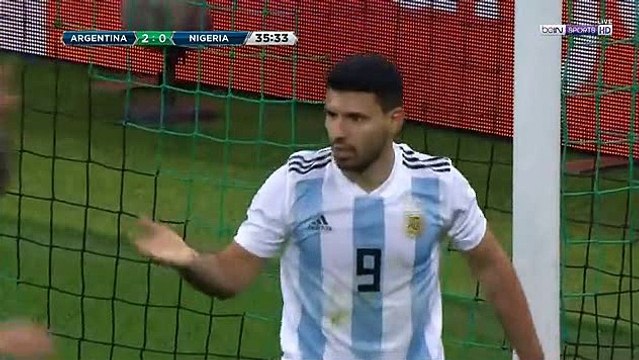 Argentina - Nigeria 2-0 Goal Kun Aguero 14-11-2017