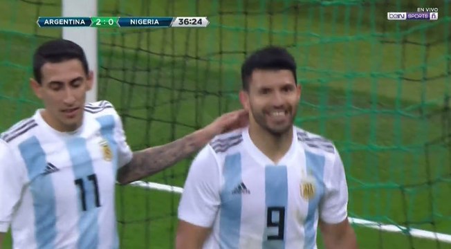 Sergio Aguero Goal HD - Argentina 2 - 0 Nigeria - 14.11.2017 (Full Replay)