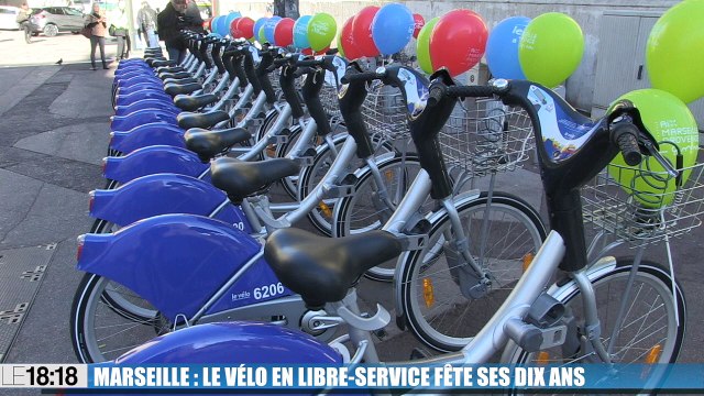 Le 18:18 - 10 ans après son lancement, toujours plus d'adeptes pour le vélib marseillais