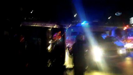 İstanbul'da halk otobüsü devrildi! Yaralılar var