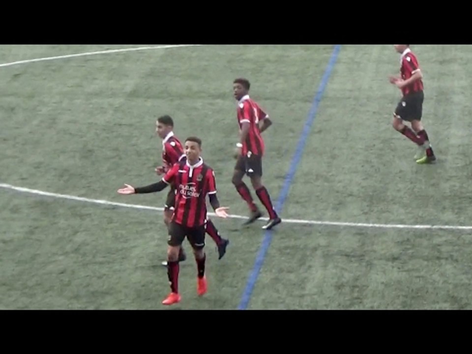 Nice - Montpellier (U17) : le coup franc pleine lucarne de Zedadka