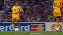 الشوط الاول مباراة رومانيا و انجلترا 2-1 كاس العالم 1998