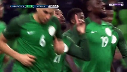 Brian Idowu  Goal HD - Argentina 2 - 3 Nigeria - 14.11.2017 (Full Replay)