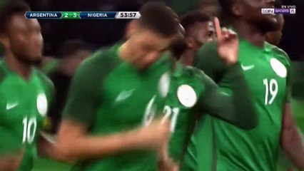 Brian Idowu Goal HD - Argentina 2-3 Nigeria - 14.11.2017