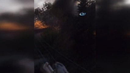 Sarıyer'de Yangın Paniği...patlama Anları Kamerada