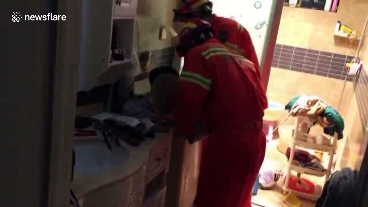 Boy, 10, rescued from washing machine