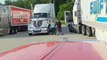 Swift Driver Punches Female Truck Driver During Arguement