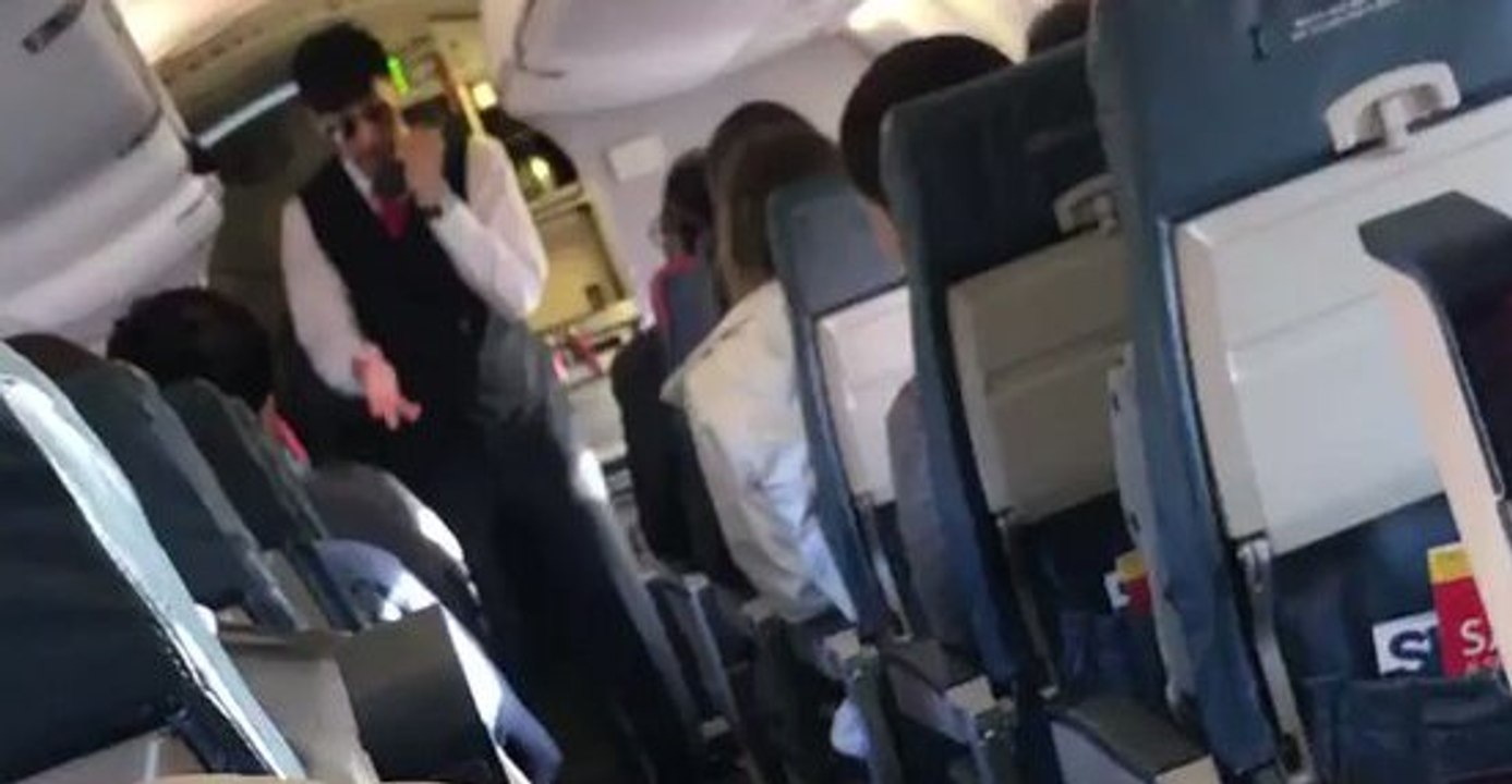 Flight Attendant Raps Safety Briefing on Delta Flight in Montgomery
